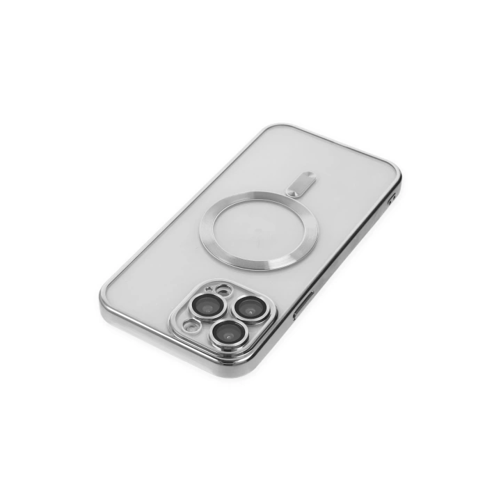 BFS  iPhone 13 Pro Kılıf Kross Magneticsafe Kapak - Gümüş