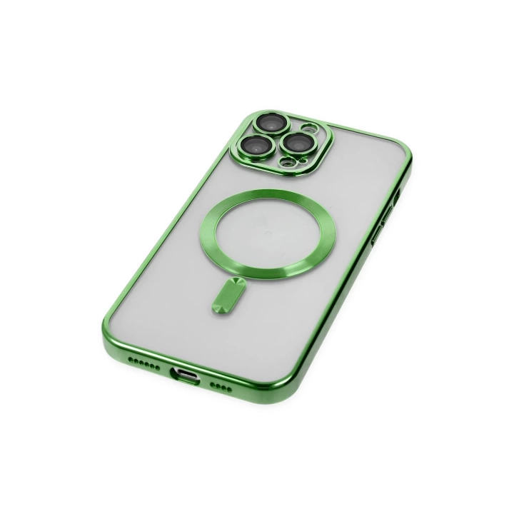 BFS  iPhone 13 Pro Kılıf Kross Magneticsafe Kapak - Koyu Yeşil