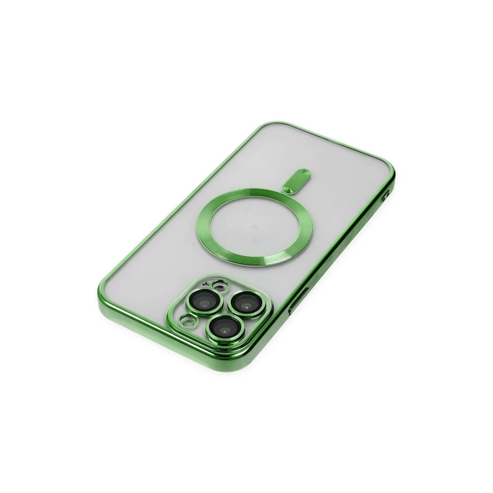 BFS  iPhone 13 Pro Kılıf Kross Magneticsafe Kapak - Koyu Yeşil