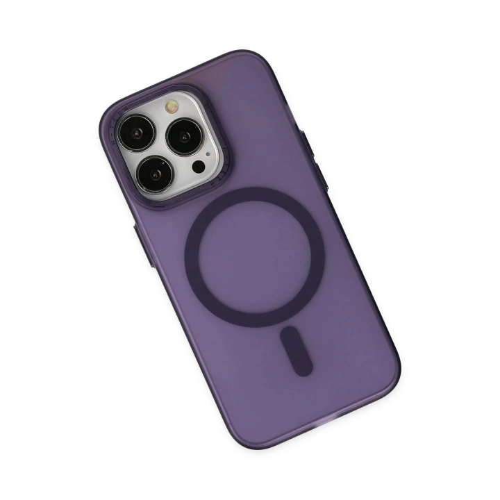 BFS  iPhone 13 Pro Kılıf Lodos Magneticsafe Mat Kapak - Mor