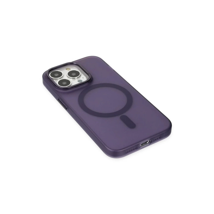 BFS  iPhone 13 Pro Kılıf Lodos Magneticsafe Mat Kapak - Mor