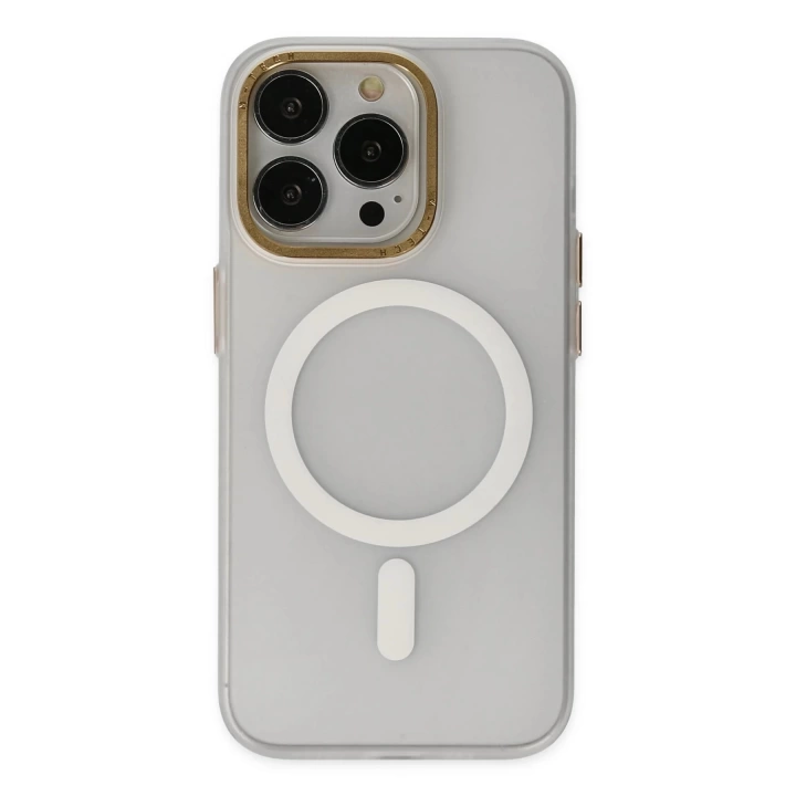 BFS  iPhone 13 Pro Kılıf Lodos Magneticsafe Mat Kapak - Şeffaf
