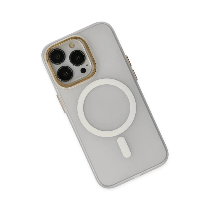 BFS  iPhone 13 Pro Kılıf Lodos Magneticsafe Mat Kapak - Şeffaf