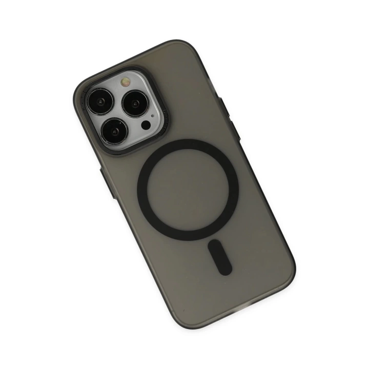 BFS  iPhone 13 Pro Kılıf Lodos Magneticsafe Mat Kapak - Siyah