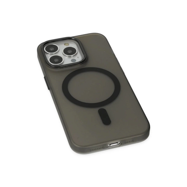 BFS  iPhone 13 Pro Kılıf Lodos Magneticsafe Mat Kapak - Siyah