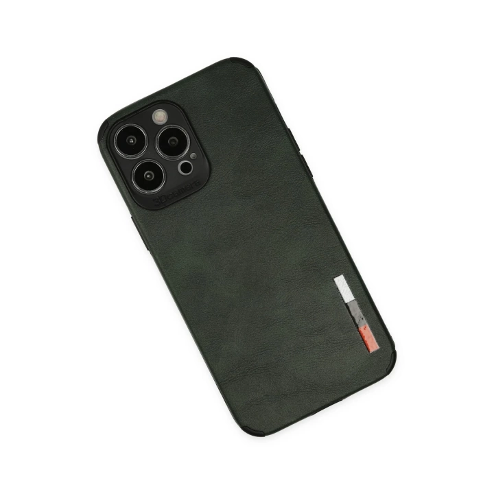 BFS  iPhone 13 Pro Kılıf Loop Deri Silikon - Yeşil