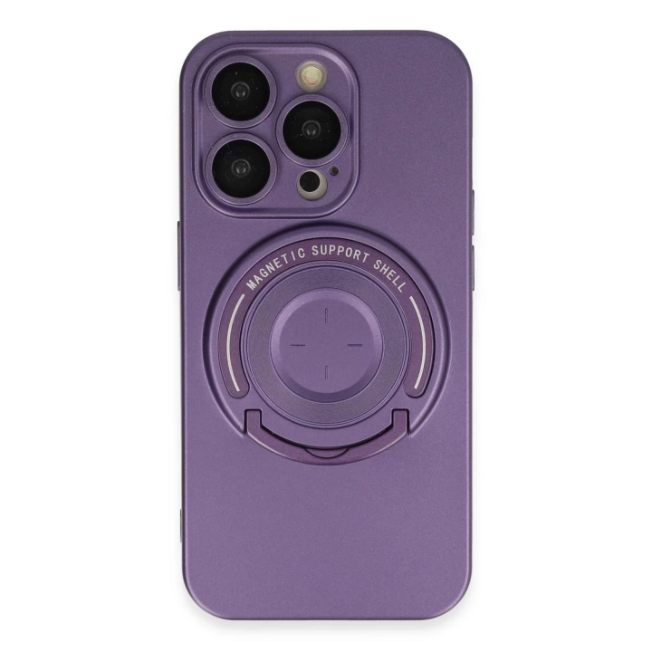 BFS  iPhone 13 Pro Kılıf Lukka Magneticsafe Kapak - Derin Mor