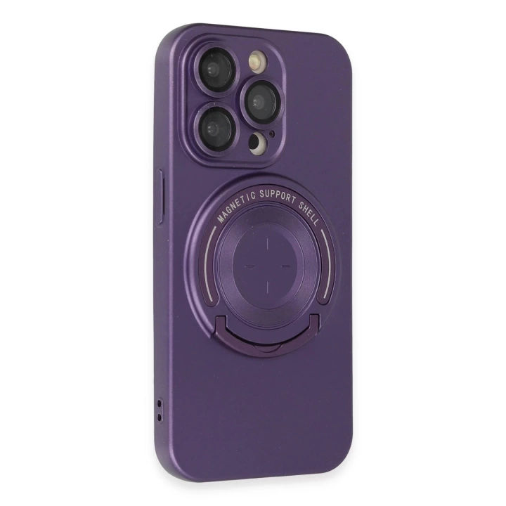 BFS  iPhone 13 Pro Kılıf Lukka Magneticsafe Kapak - Derin Mor