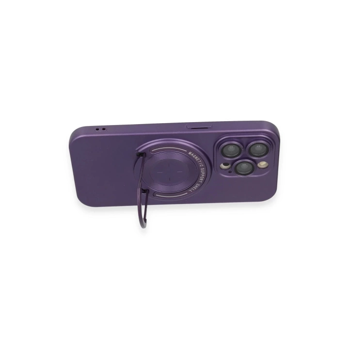 BFS  iPhone 13 Pro Kılıf Lukka Magneticsafe Kapak - Derin Mor