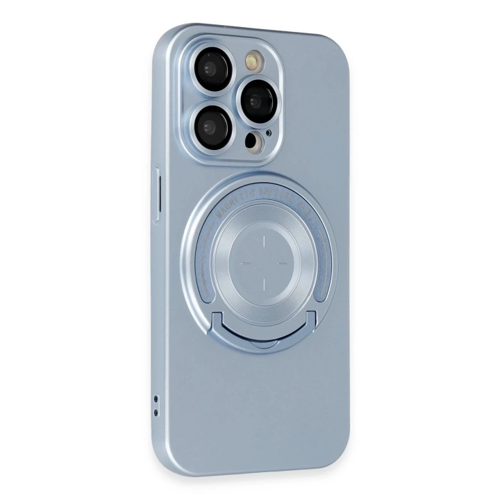 BFS  iPhone 13 Pro Kılıf Lukka Magneticsafe Kapak - Sierra Blue