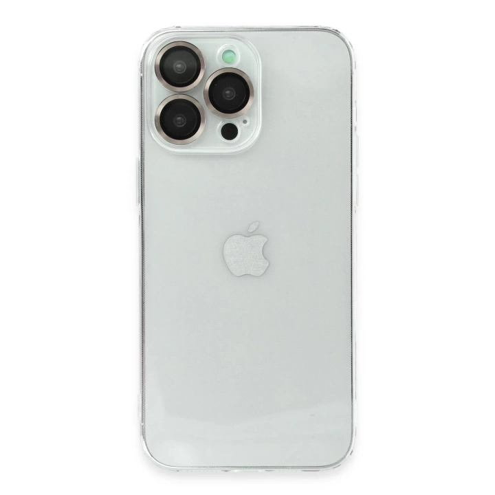 BFS  iPhone 13 Pro Kılıf Luko Lens Silikon - Gold
