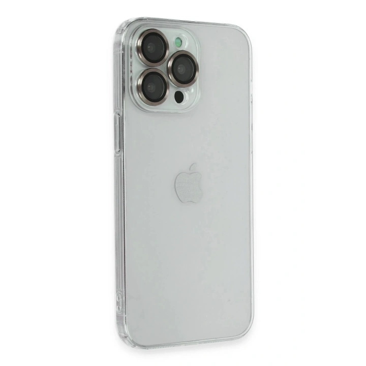 BFS  iPhone 13 Pro Kılıf Luko Lens Silikon - Gold