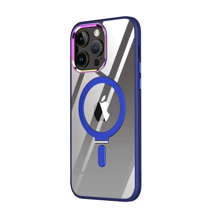 BFS  iPhone 13 Pro Kılıf  Magneticsafe Standlı Kapak - Lacivert