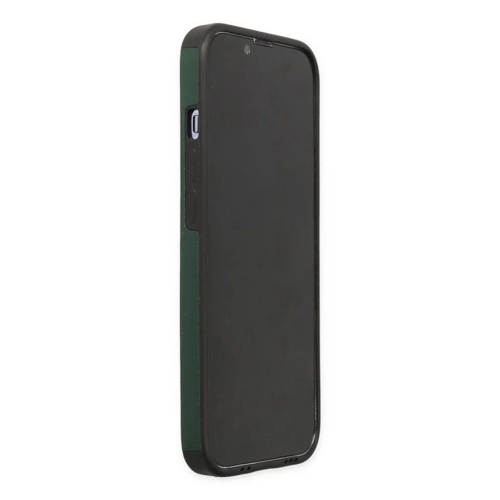 BFS  iPhone 13 Pro Kılıf Mega Standlı Silikon - Yeşil