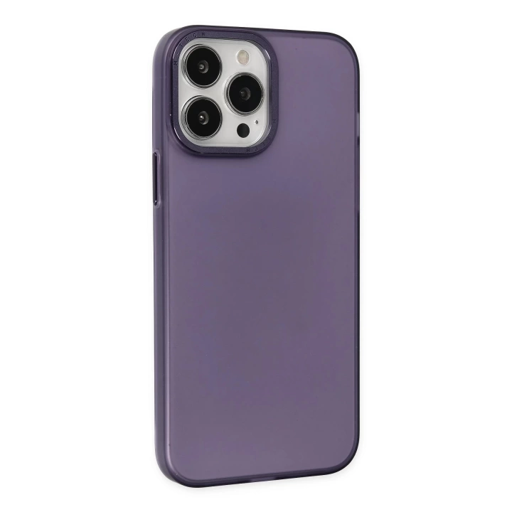 BFS  iPhone 13 Pro Kılıf Modos Metal Kapak - Derin Mor
