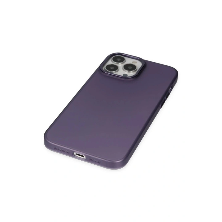 BFS iPhone 13 Pro Kılıf Modos Metal Kapak - Derin Mor