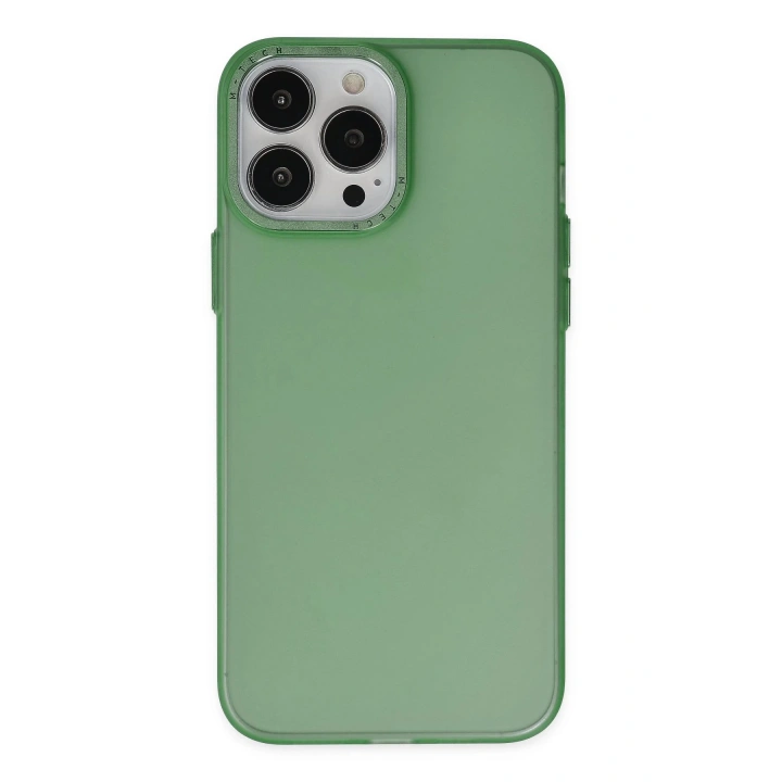 BFS iPhone 13 Pro Kılıf Modos Metal Kapak - Koyu Yeşil