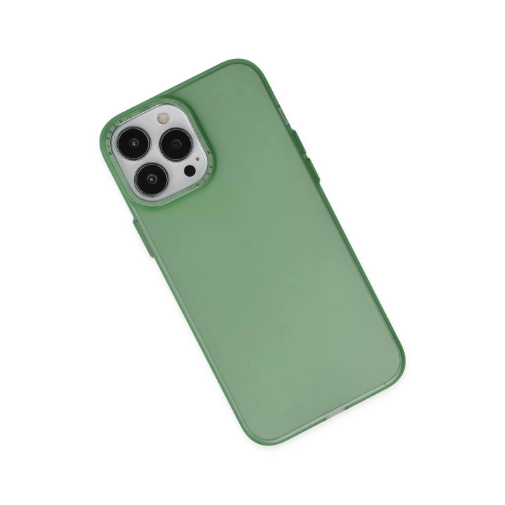 BFS  iPhone 13 Pro Kılıf Modos Metal Kapak - Koyu Yeşil