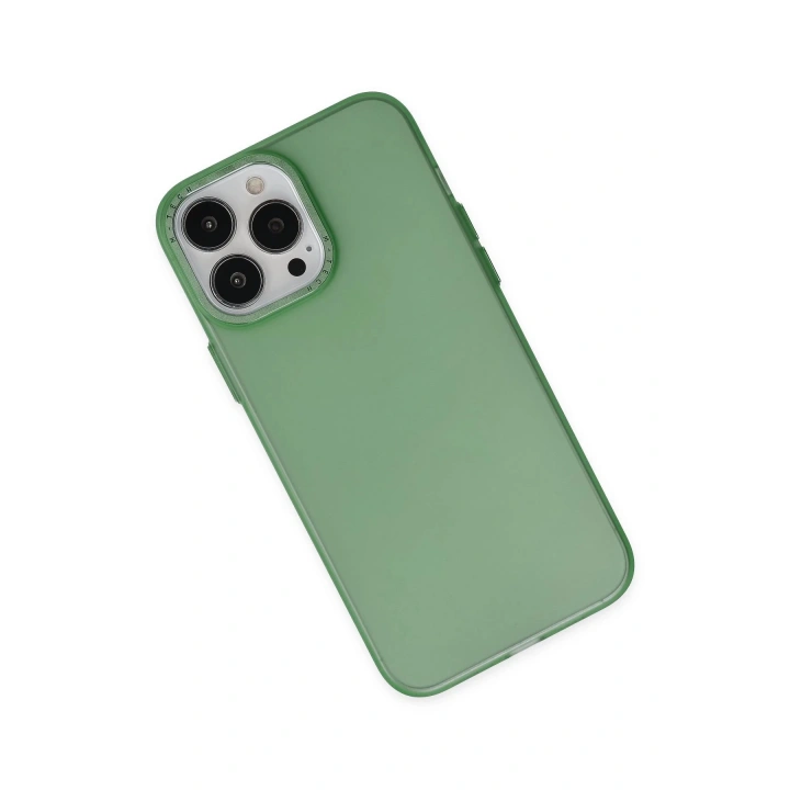 BFS iPhone 13 Pro Kılıf Modos Metal Kapak - Koyu Yeşil
