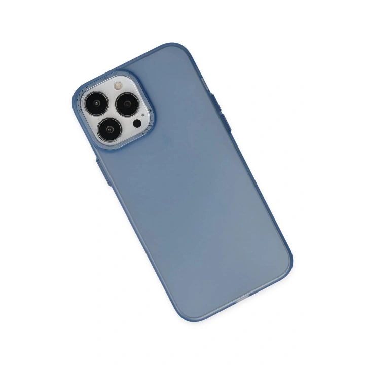 BFS iPhone 13 Pro Kılıf Modos Metal Kapak - Lacivert