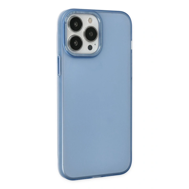 BFS iPhone 13 Pro Kılıf Modos Metal Kapak - Mavi