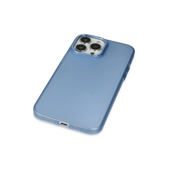 BFS  iPhone 13 Pro Kılıf Modos Metal Kapak - Mavi