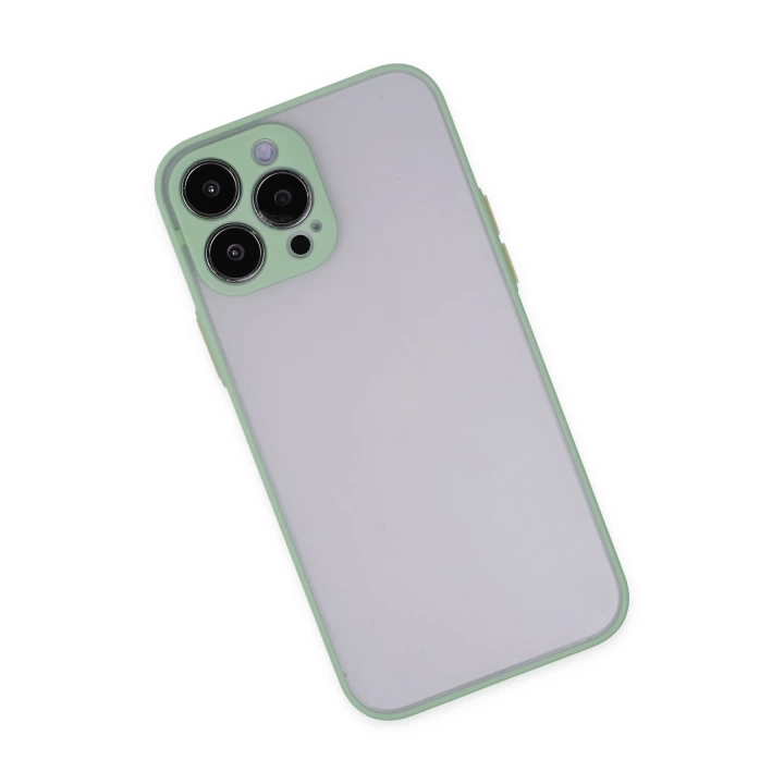 BFS  iPhone 13 Pro Kılıf Montreal Silikon Kapak - Turkuaz