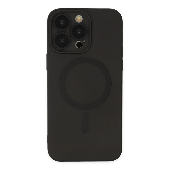 BFS  iPhone 13 Pro Kılıf Moshi Lens Magneticsafe Silikon - Siyah