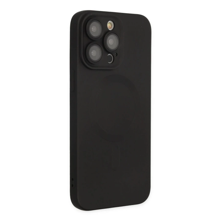 BFS  iPhone 13 Pro Kılıf Moshi Lens Magneticsafe Silikon - Siyah