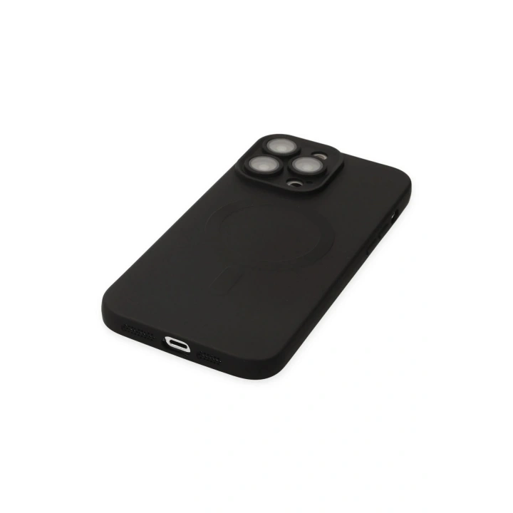 BFS  iPhone 13 Pro Kılıf Moshi Lens Magneticsafe Silikon - Siyah