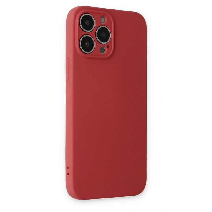 BFS  iPhone 13 Pro Kılıf Nano içi Kadife Silikon - Kiremit