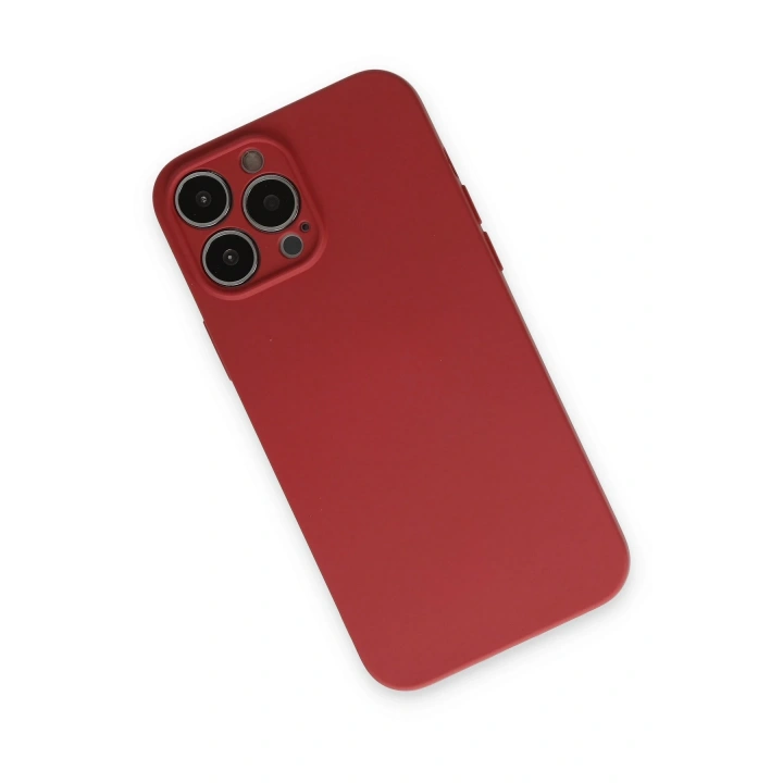 BFS  iPhone 13 Pro Kılıf Nano içi Kadife Silikon - Kiremit