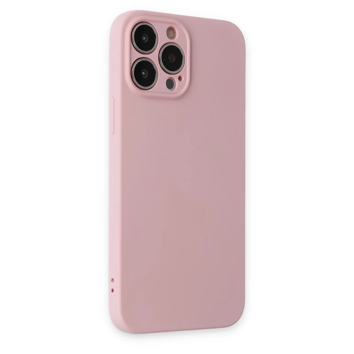 BFS  iPhone 13 Pro Kılıf Nano içi Kadife Silikon - Pembe