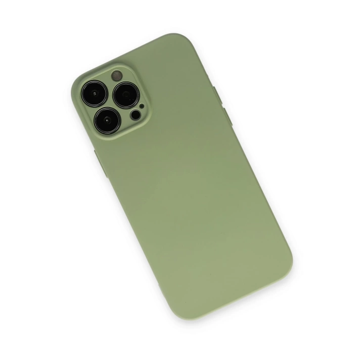 BFS  iPhone 13 Pro Kılıf Nano içi Kadife Silikon - Yeşil