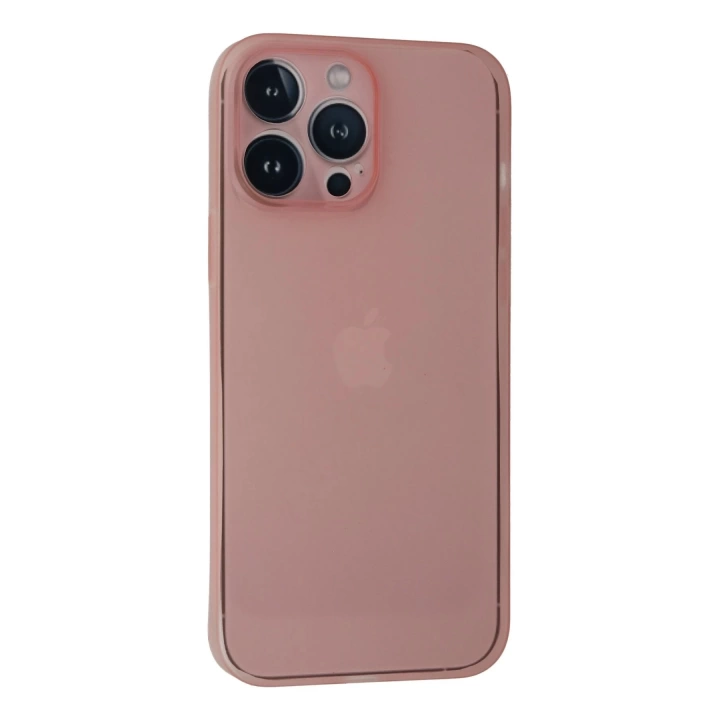 BFS  iPhone 13 Pro Kılıf PP Ultra İnce Kapak - Pembe
