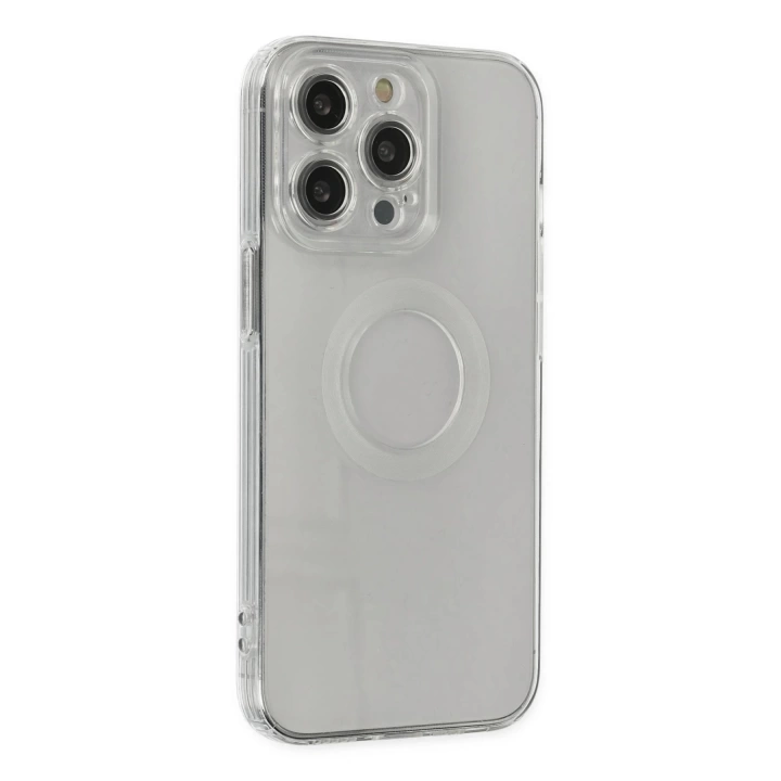 BFS  iPhone 13 Pro Kılıf Santa Lens Silikon - Şeffaf