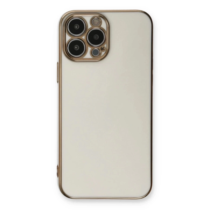 BFS  iPhone 13 Pro Kılıf Volet Silikon - Beyaz