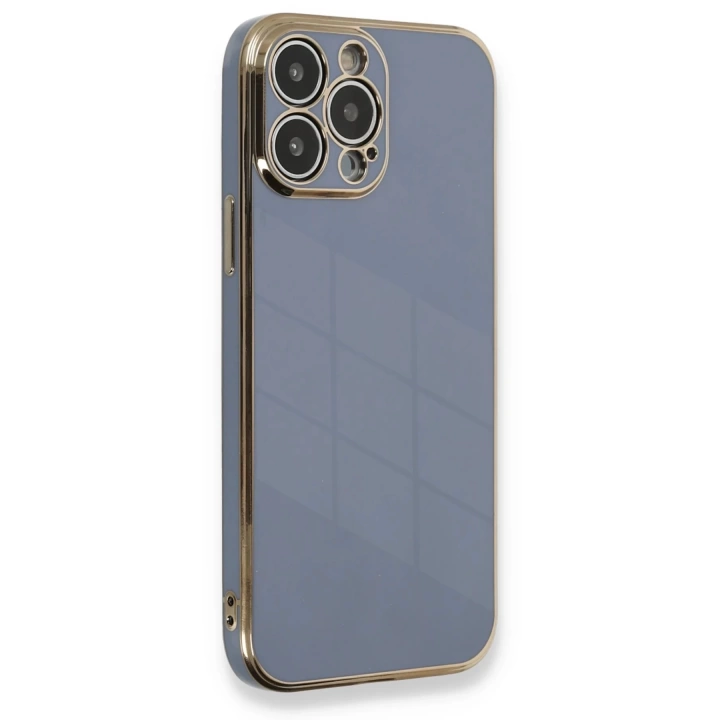 BFS  iPhone 13 Pro Kılıf Volet Silikon - Mavi