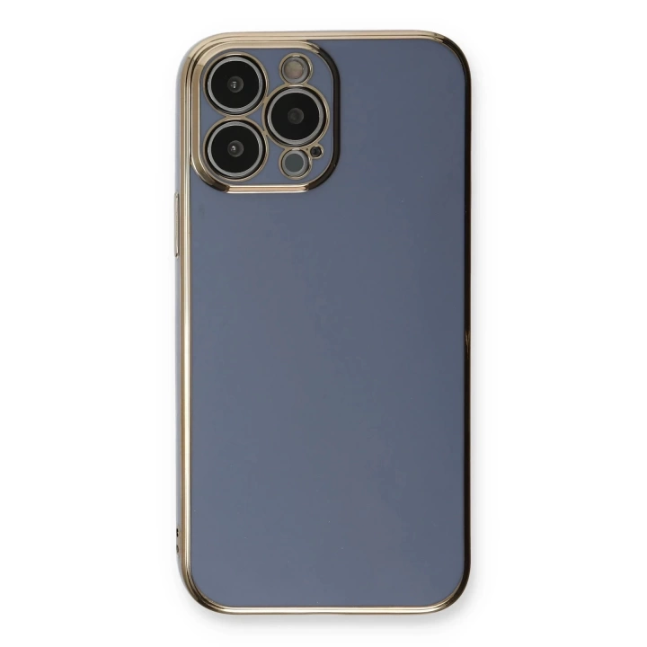 BFS  iPhone 13 Pro Kılıf Volet Silikon - Mavi