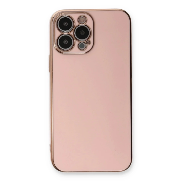 BFS  iPhone 13 Pro Kılıf Volet Silikon - Pembe