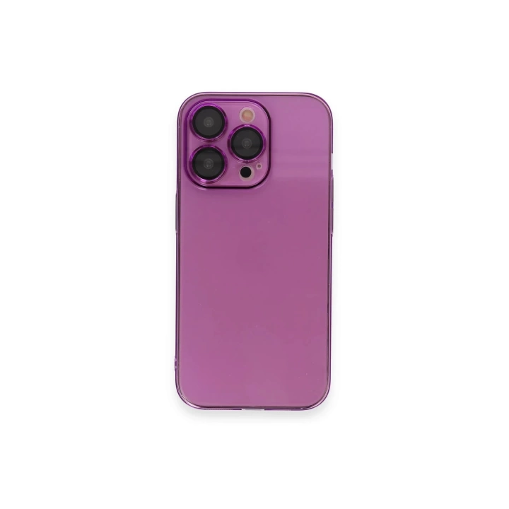 BFS  iPhone 13 Pro Max Kılıf Armada Lensli Kapak - Mor