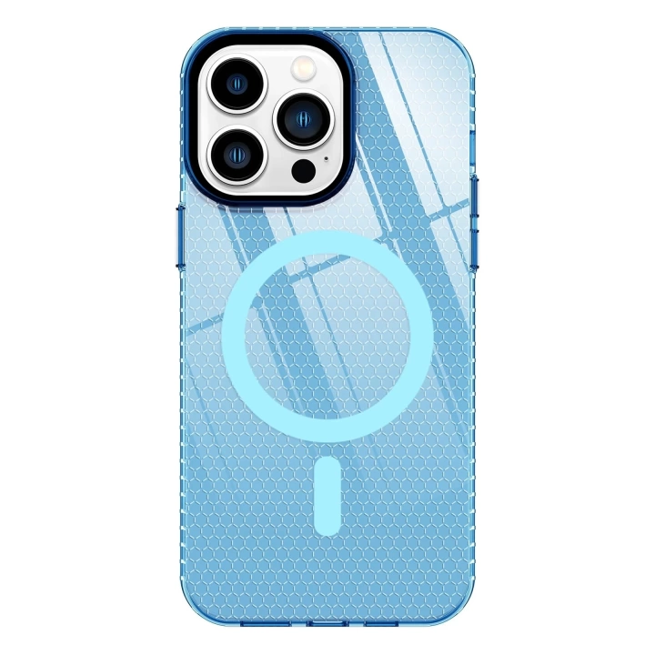 BFS  iPhone 13 Pro Max Kılıf Beta Magneticsafe Silikon - Mavi