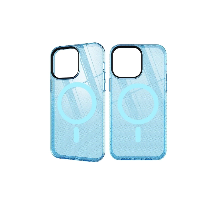 BFS  iPhone 13 Pro Max Kılıf Beta Magneticsafe Silikon - Mavi