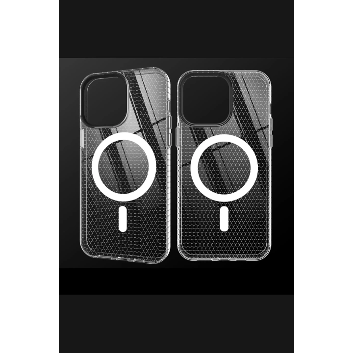 BFS  iPhone 13 Pro Max Kılıf Beta Magneticsafe Silikon - Şeffaf