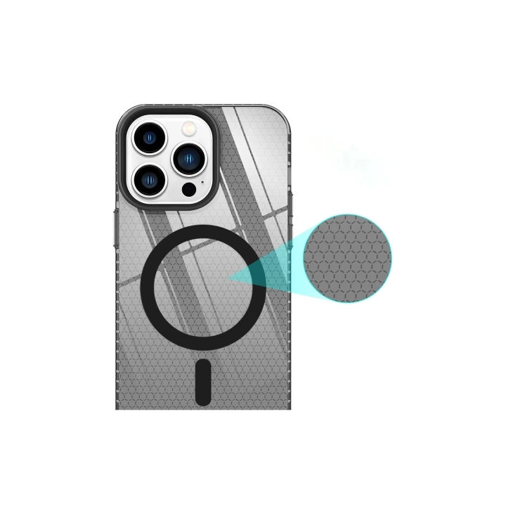 BFS  iPhone 13 Pro Max Kılıf Beta Magneticsafe Silikon - Siyah