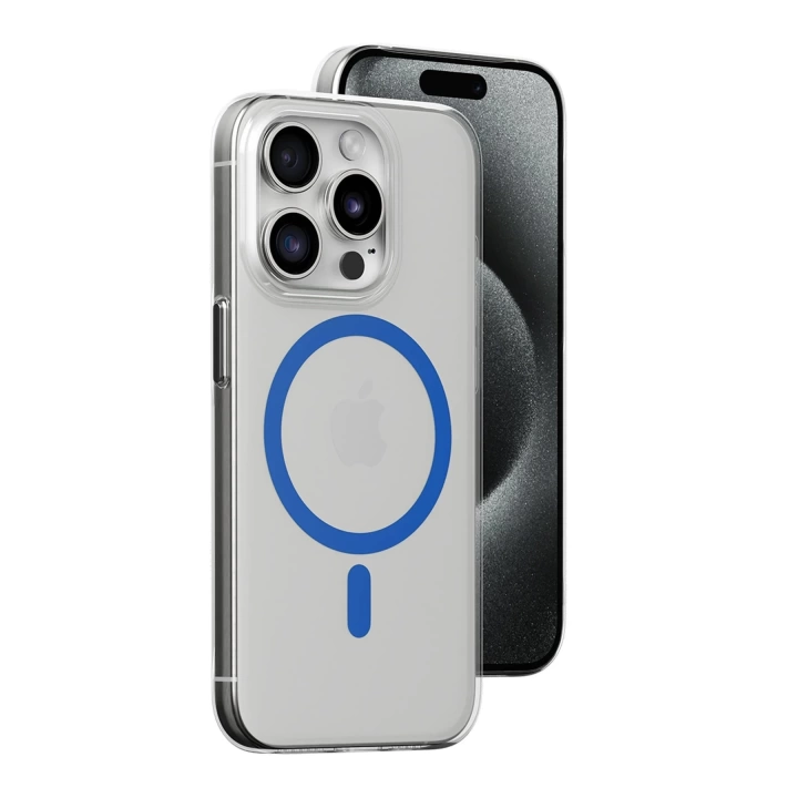 BFS  iPhone 13 Pro Max Kılıf Bubble Magsafe Kapak - Mavi