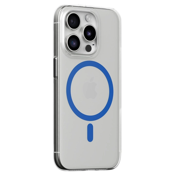 BFS  iPhone 13 Pro Max Kılıf Bubble Magsafe Kapak - Mavi