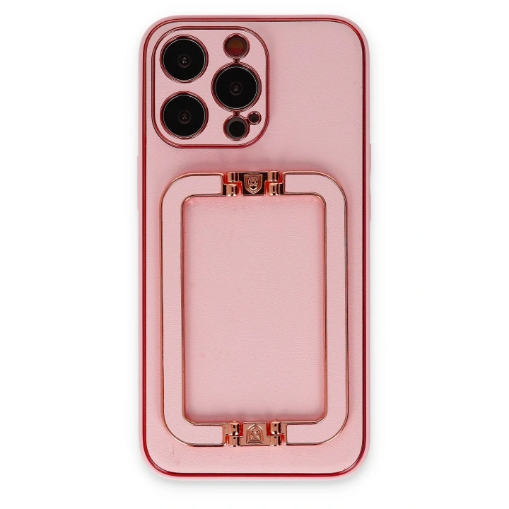 BFS  iPhone 13 Pro Max Kılıf Coco Elit Kapak - Pembe