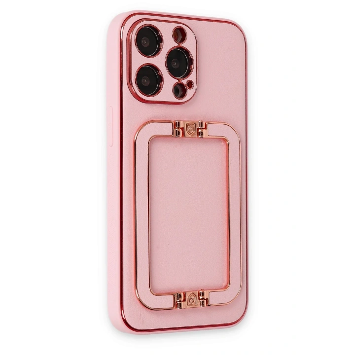 BFS  iPhone 13 Pro Max Kılıf Coco Elit Kapak - Pembe