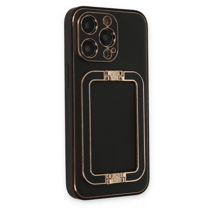 BFS  iPhone 13 Pro Max Kılıf Coco Elit Kapak - Siyah